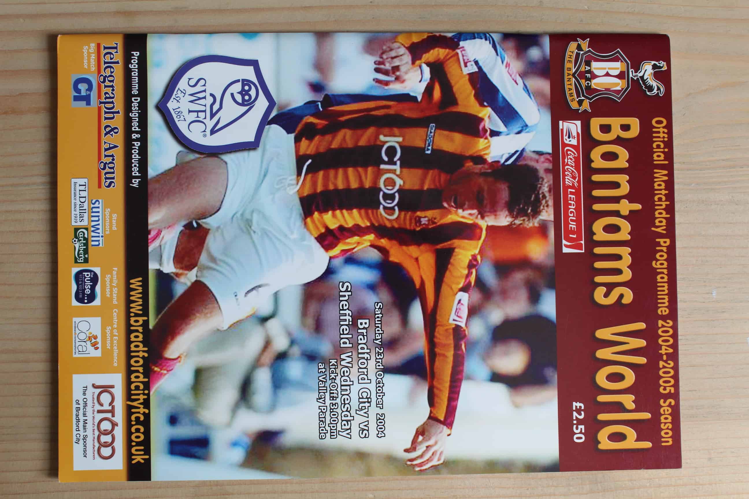 Bradford City FC v Sheffield Wednesday FC 